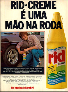 propaganda creme Rid - 1976. reclame de carros anos 70. brazilian advertising cars in the 70. os anos 70. história da década de 70; Brazil in the 70s; propaganda carros anos 70; Oswaldo Hernandez;