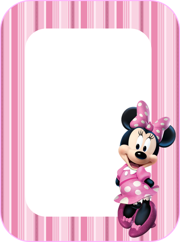 Mini Kit de Minnie Rosa para Imprimir Gratis. Para hacer invitaciones, tarjetas, marcos de fotos o etiquetas, para imprimir gratis de Minnie Rosa .