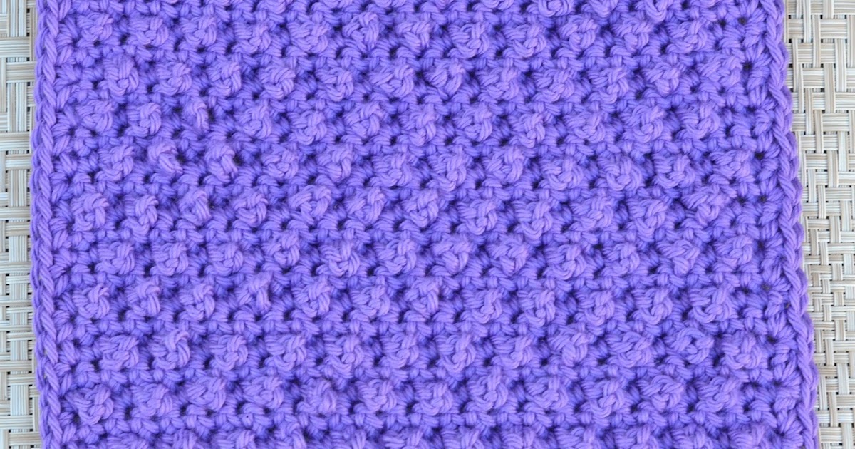 Danyel Pink Designs: CROCHET PATTERN - Blackberry Dishcloth