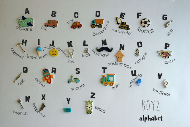 Theme ABC alphabet miniature objects boy girl by TomToy