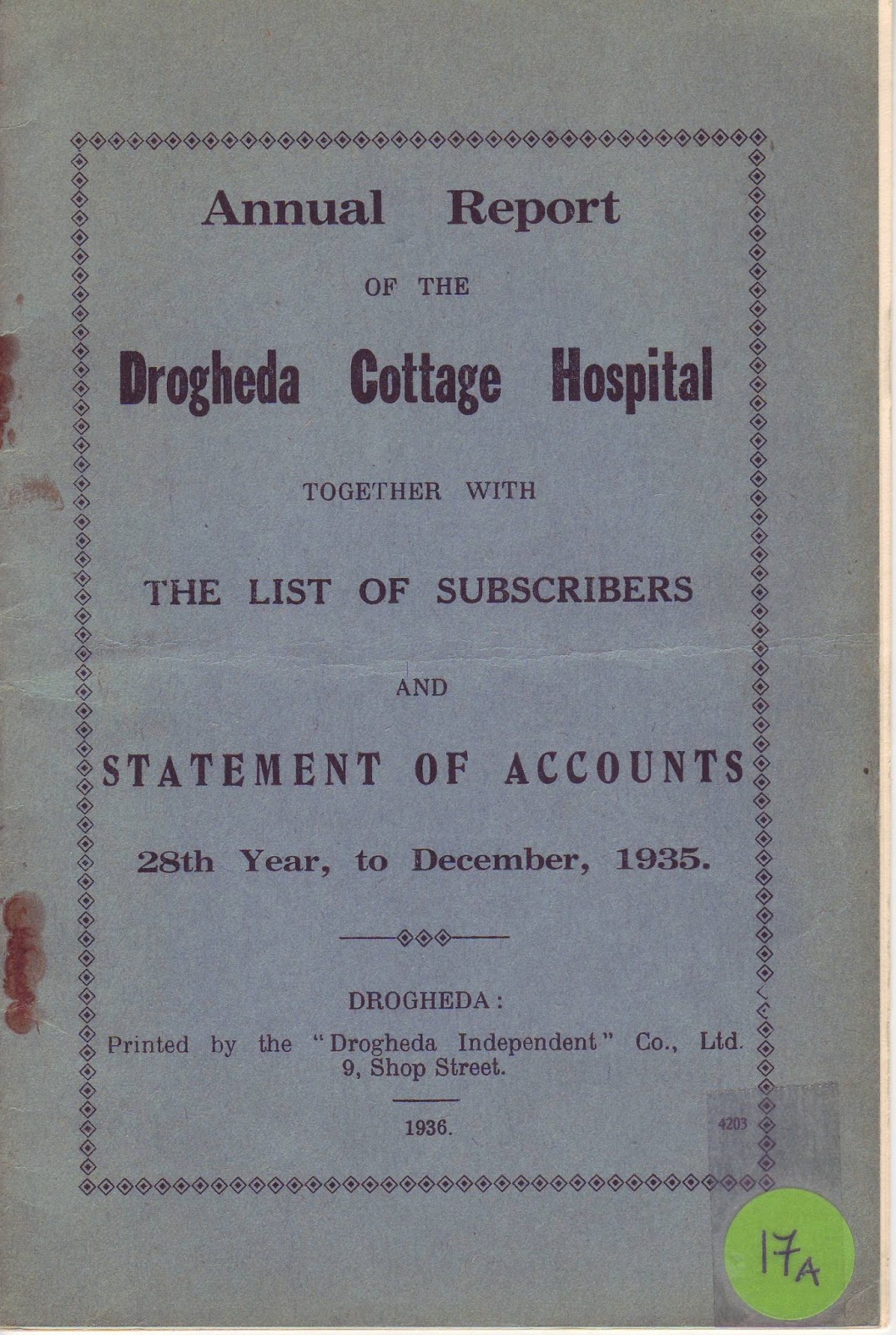 Drogheda Museum News & Views April 2016