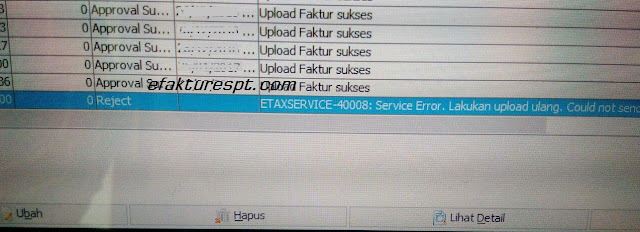 e-Faktur Error ETAXSERVICE-40008