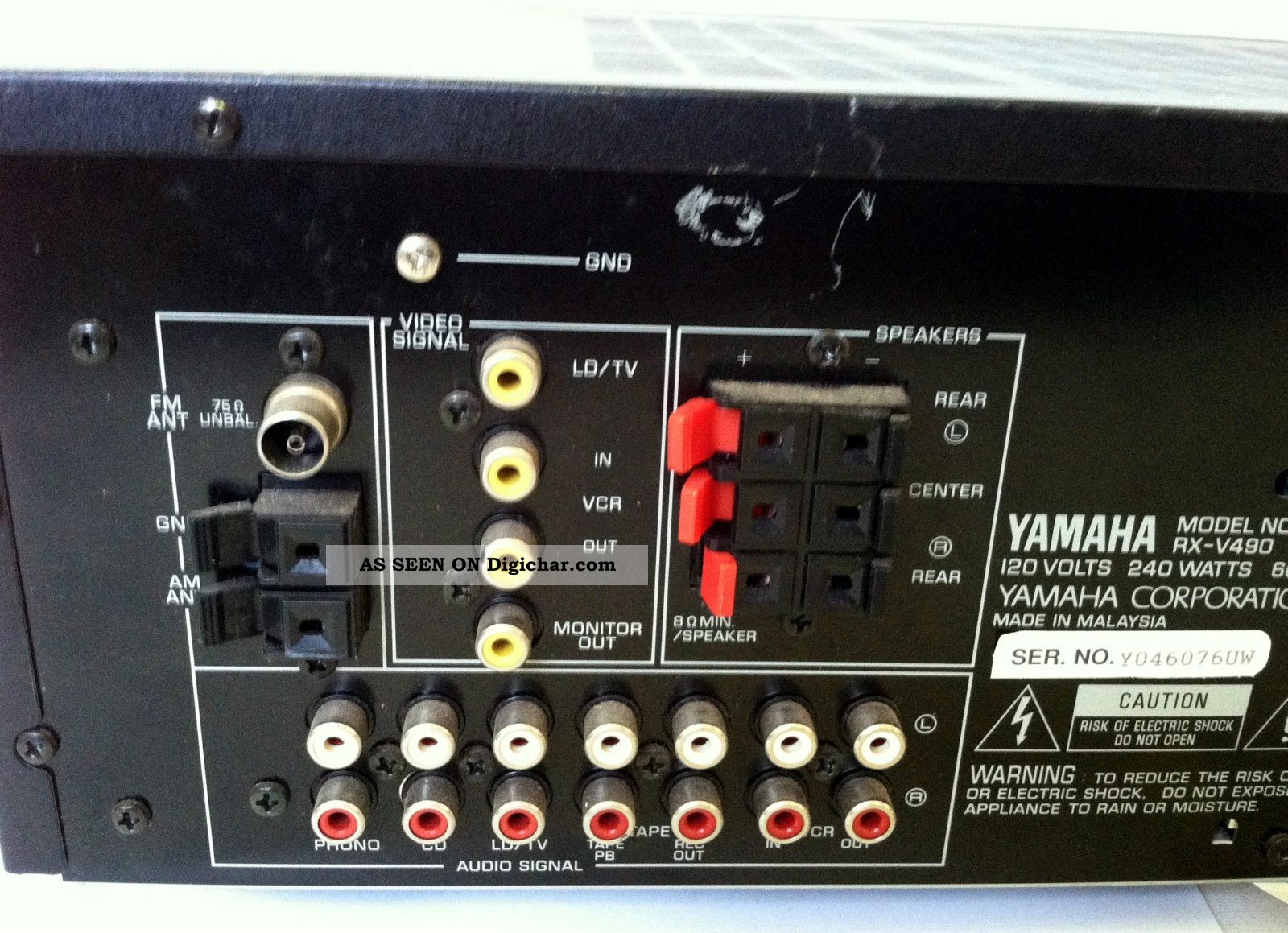Yamaha RX-V490 - AV Receiver | AudioBaza