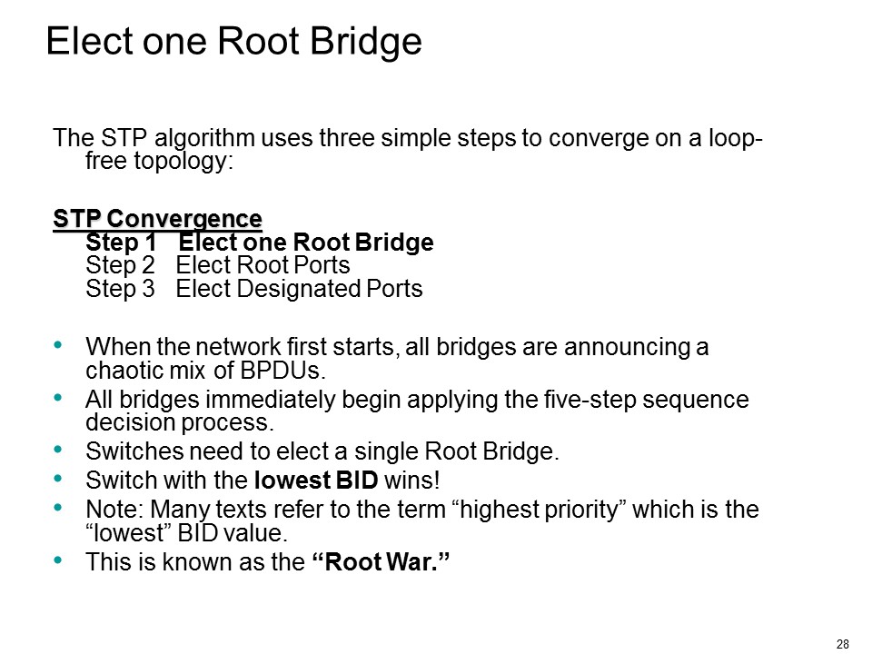 Networking And Scripting : Spanning Tree Protocol :PPT