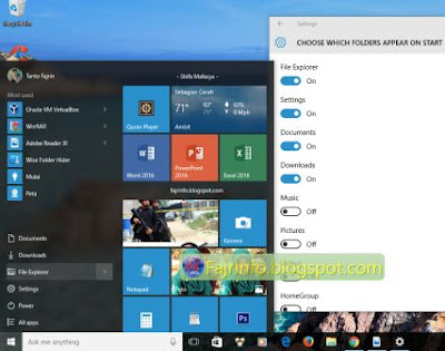 Cara Menambahkan Shortcut Folder Sebelah Kiri Start Menu Windows 10 Cara Menambahkan Shortcut Folder Sebelah Kiri Start Menu Windows 10