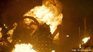 The Daleks storm Gallifrey as Arcadia falls