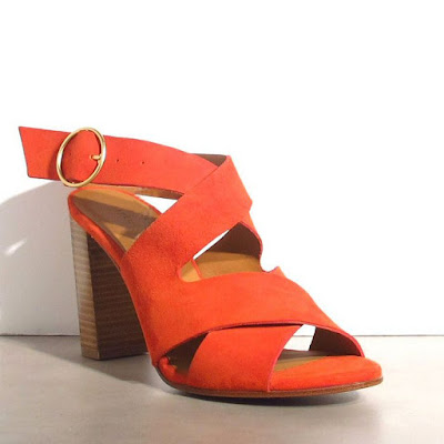 Rivecour sandales orange 96 daim