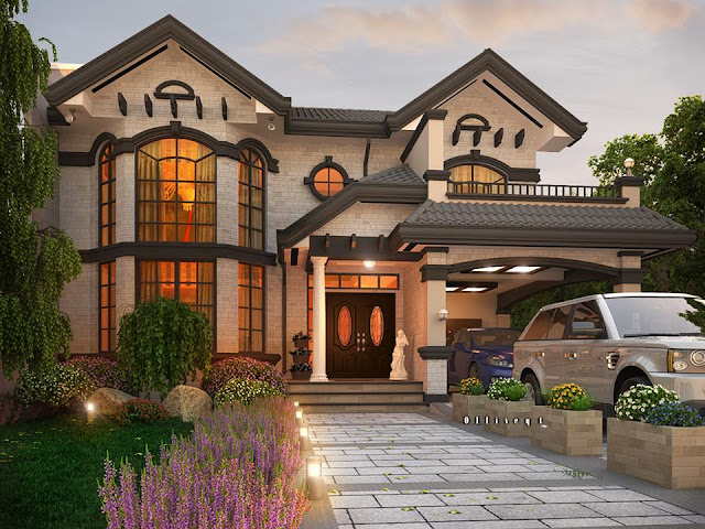 Desain rumah mewah minimalis modern 2 lantai Desain rumah mewah minimalis modern 2 lantai