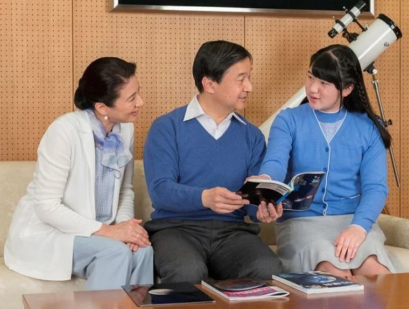 Crown Prince Naruhito with Crown Princess Masako and Princess Aiko