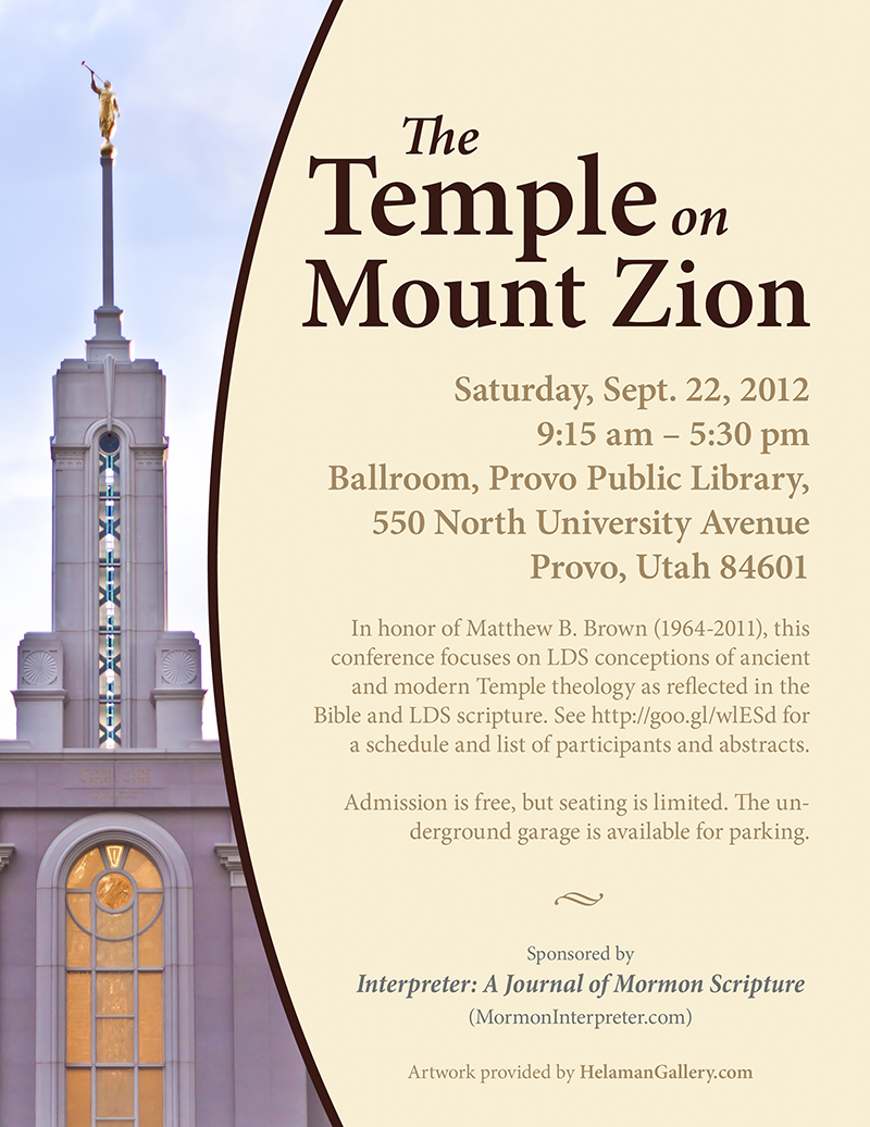 Finding Christ in the Old Testament More on "The Temple on Mount Zion"