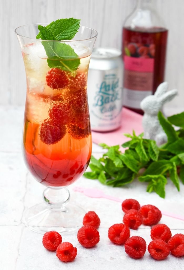 Scottish Raspberry & Mint Cider Cooler