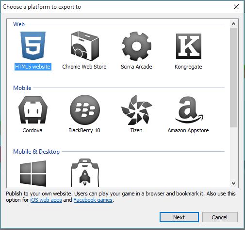 Игры экспорт. Экспорт игры Construct 3. Construct 2 Cordova Export. Choose a platform. Платформа тизен 2.3 какого года.