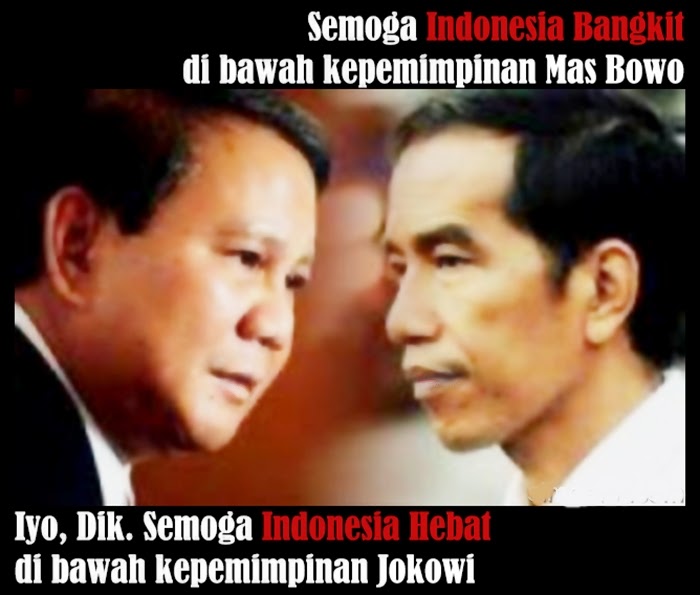  Foto Foto Lucu Capres Jokowi Dan Prabowo Ngeblog Bareng