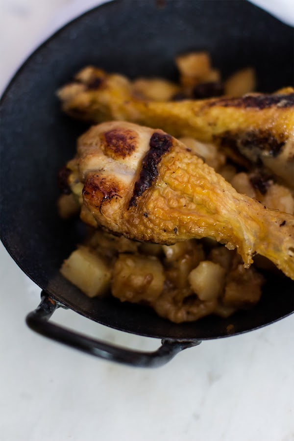 Muslos de pollo al limón