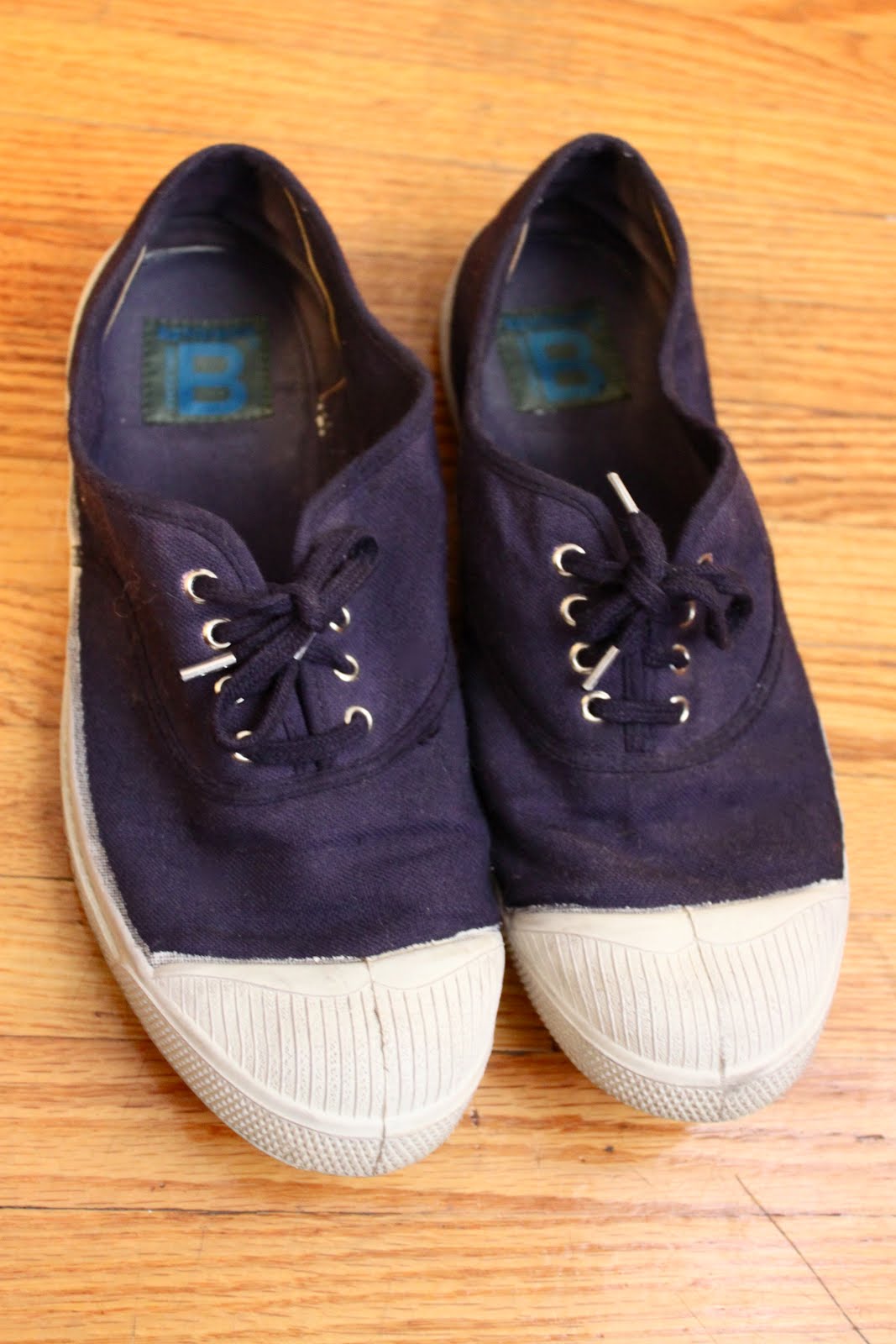 laws of general economy: Navy Bensimon sneakers size 39