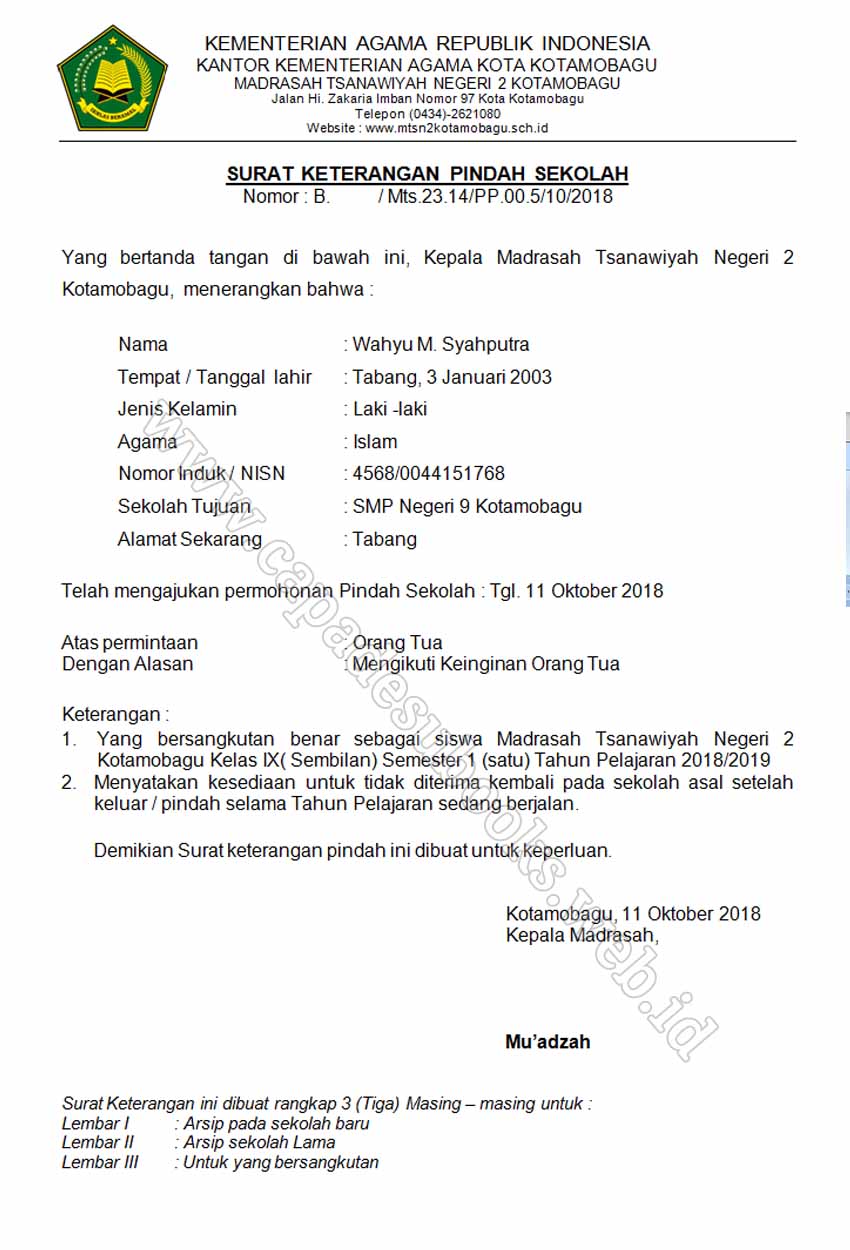 23++ Contoh surat dinas sekolah mts terbaru yang baik