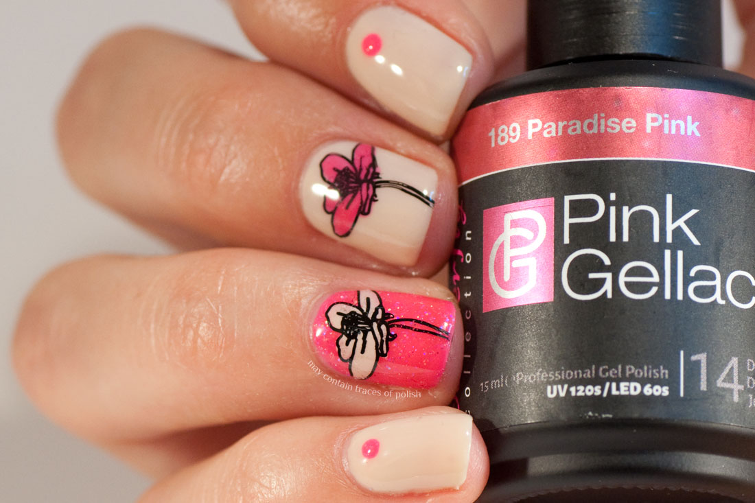 31 Day Challenge: Day 14, Flowers and Pink Gellac Paradise Pink