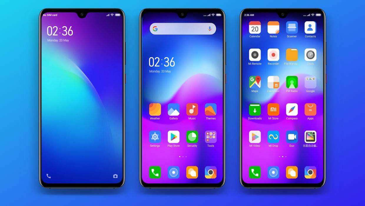 Blue ONE Mi Theme for MIUI 10 and MIUI 11