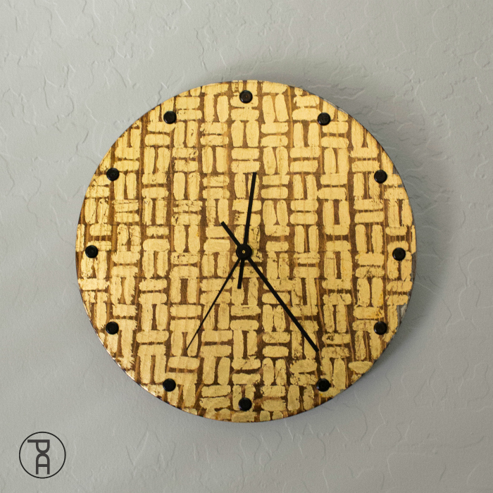 How To Make A Gold Leaf Wall Clock Pneumatic Addict