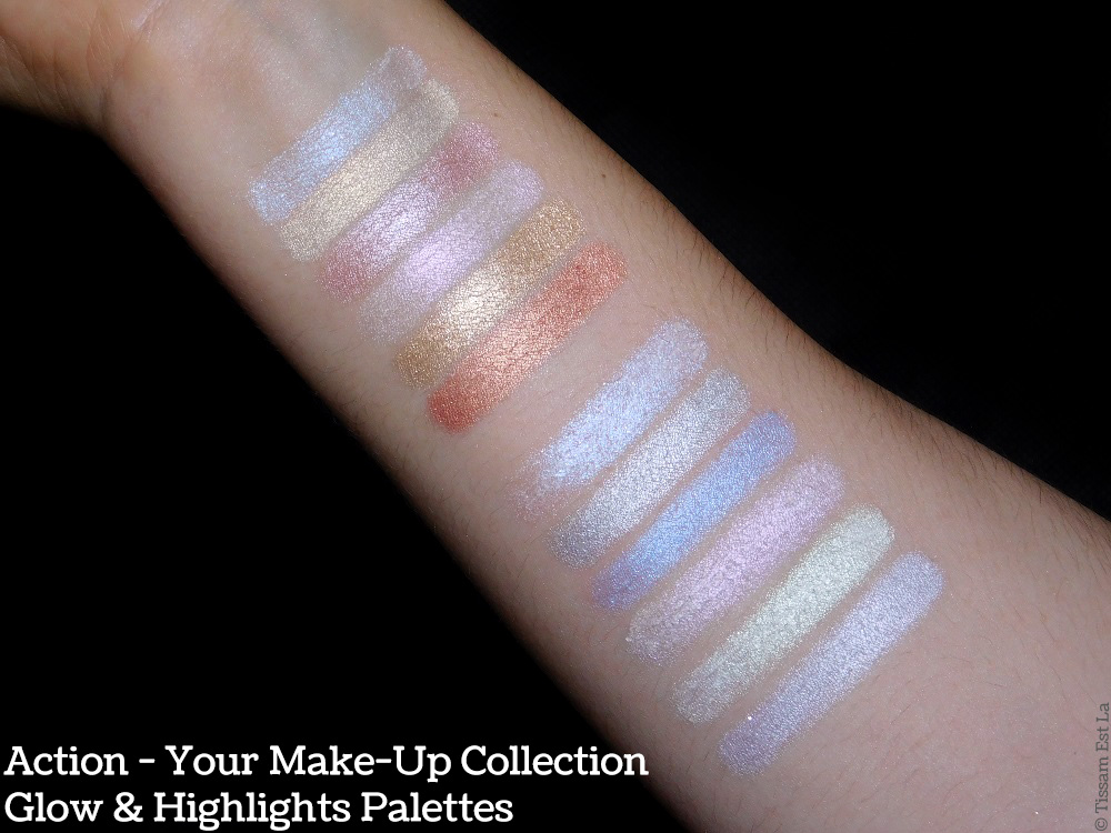Action - Your Make-Up Collection - Glow & Highlights Palettes - Swatches & Review - Avis et Revue - Max & More Swatch Action - Your Make-Up Collection - Glow & Highlights Palettes - Swatches & Review - Avis et Revue - Max & More Swatch
