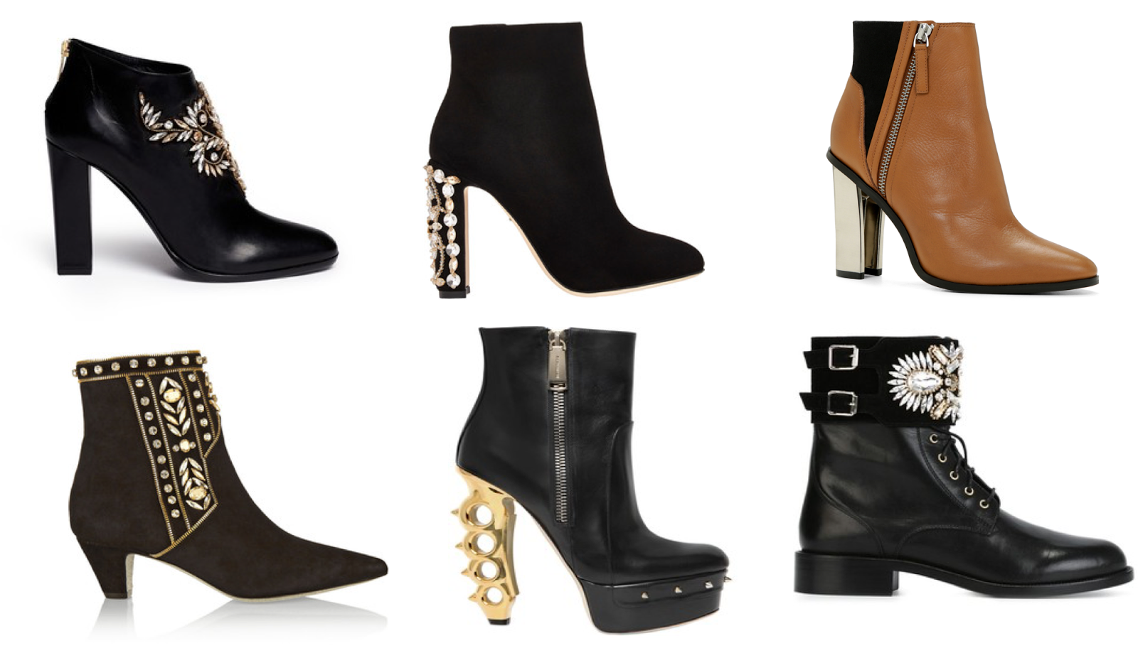 jewelled ankle boots