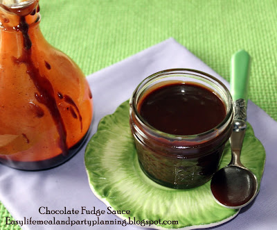 The Very Best Homemade Creamy Chocolate Fudge Sauce and French Vanilla Ice Cream by Easy Life Meal & Party Planning