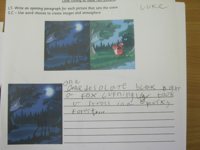 writing a setting description year 6 comprehension