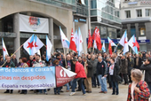Manifestación da CIG Banca na Coruña o 15 de novembro 2011
