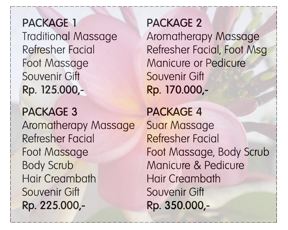 Suar Massage and Relaxation, Spa Treatment Sanur Bali Special Package