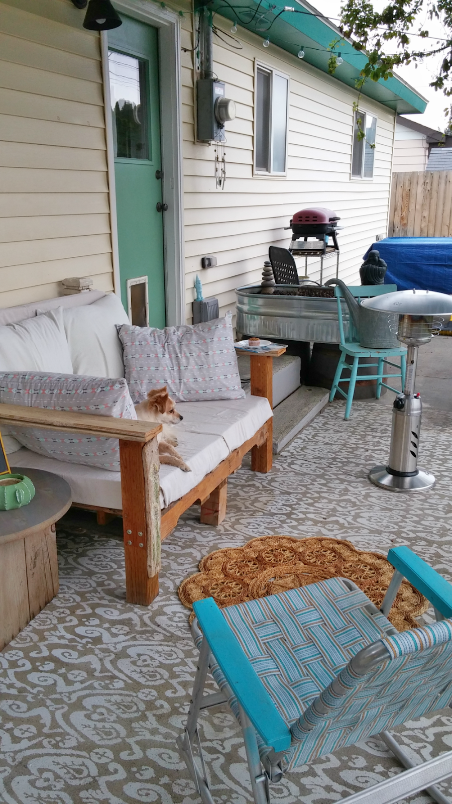How to Enjoy Your Patio Even When It's Still Cold Outside Sponsored Post Little Vintage Cottage