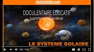 تلاميذ السنة الخامسة ابتدائي يعلقون على فيديو النظام  الشمسي باللغة الفرنسية.