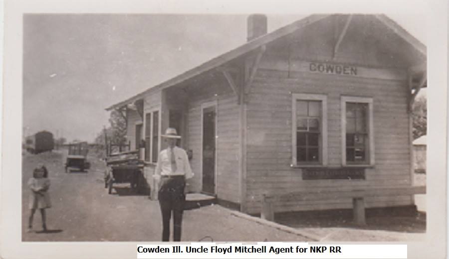 Towns and Nature Cowden, IL NKP (Clover Leaf) and B&O Depots