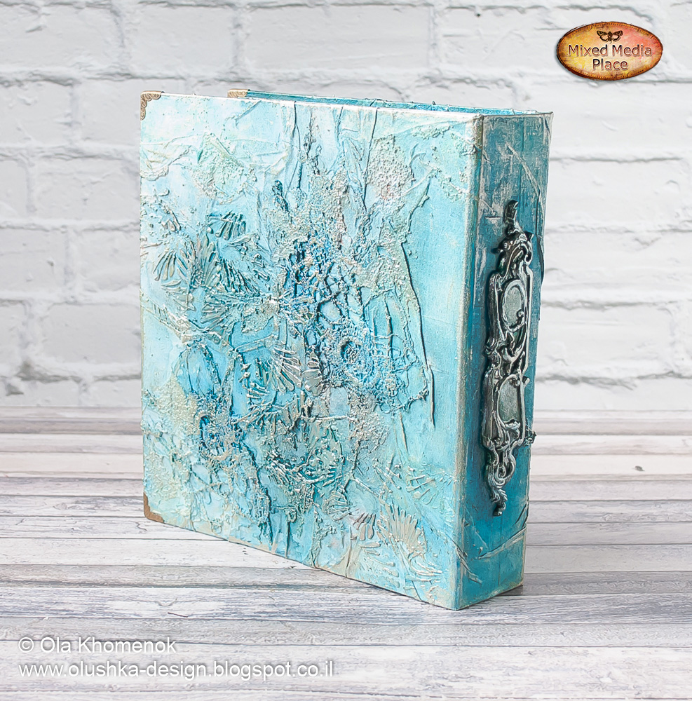 LikeArtStudio by Ola Khomenok Binder from scratch, with mixed media