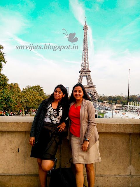 With BFF at the Eiffel Tower, Paris