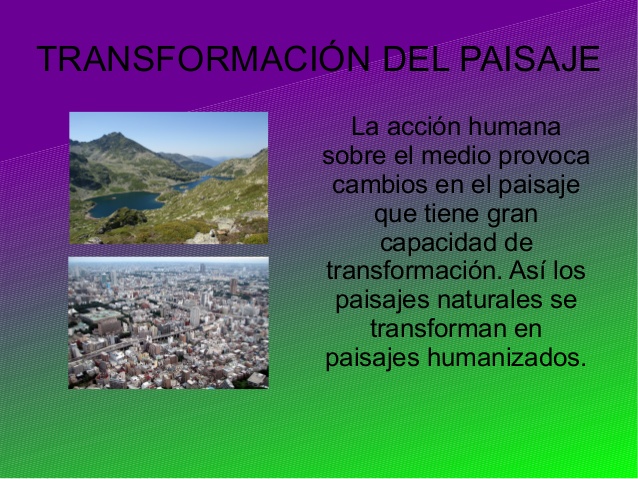 Tema 4 de CCSS: La transformación del paisaje natural