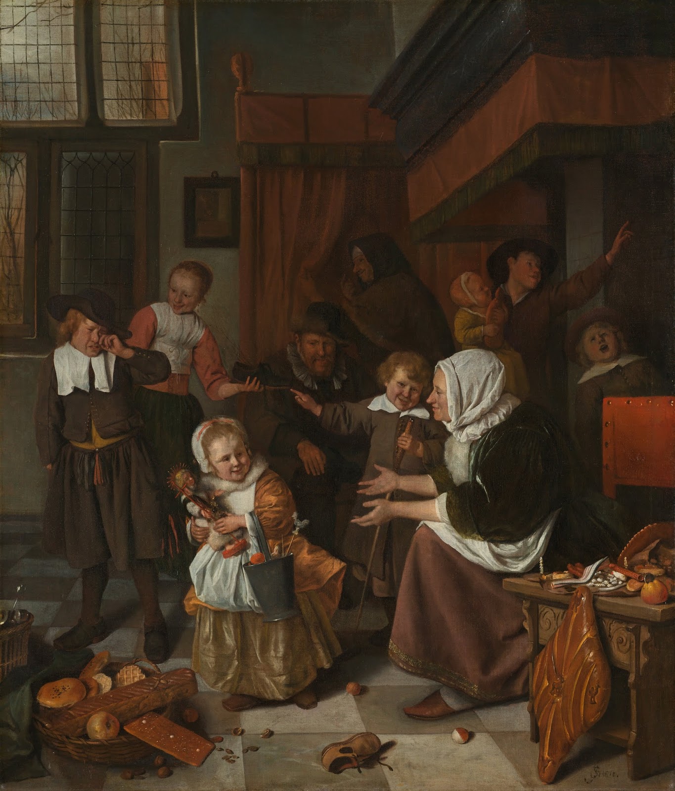 Jan Steen: The Feast of Saint Nicholas (1665 - 1668)