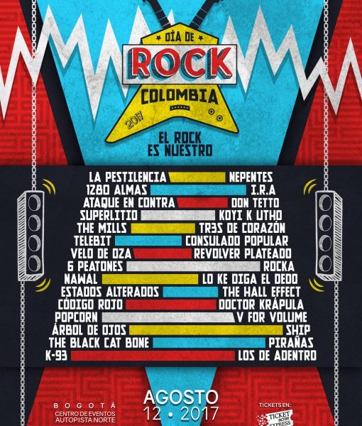 DIA DE ROCK COLOMBIA 2017 Zona Bogota DC Diversión y Cultura