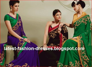 colourful sari collections new trend sari