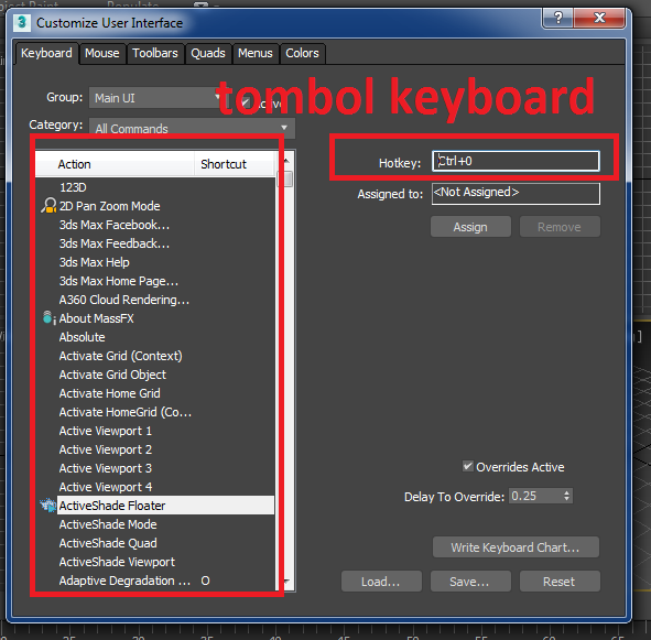 Custom user interface. Custom user interface