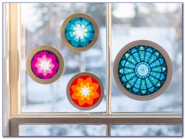 Diy Stained Glass Windows Tissue Paper Glass Designs