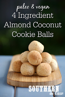 4 ingredient Almond Coconut Cookie Balls Recipe