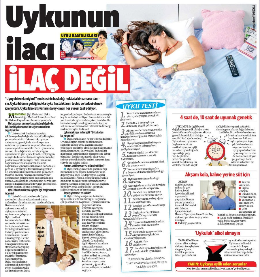 Uyumaya yakın içilirse Uyumaya yakın içilirse