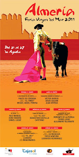 Cartel Taurino Almeria 2011