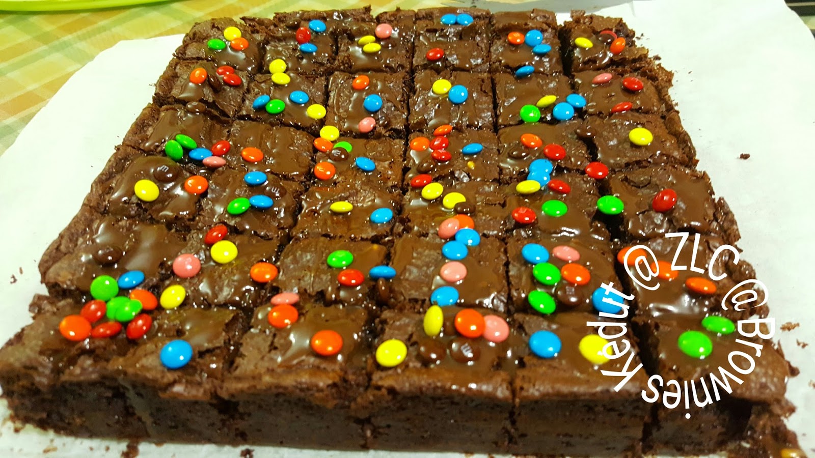 ZULFAZA LOVES COOKING CHOCOLATE BROWNIES KEDUT