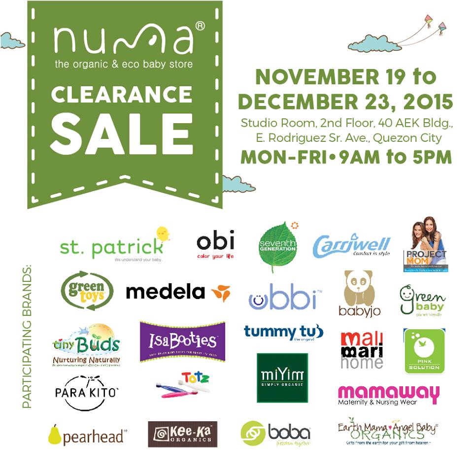 Manila Shopper Numa Baby Clearance Warehouse Sale NovDec 2015