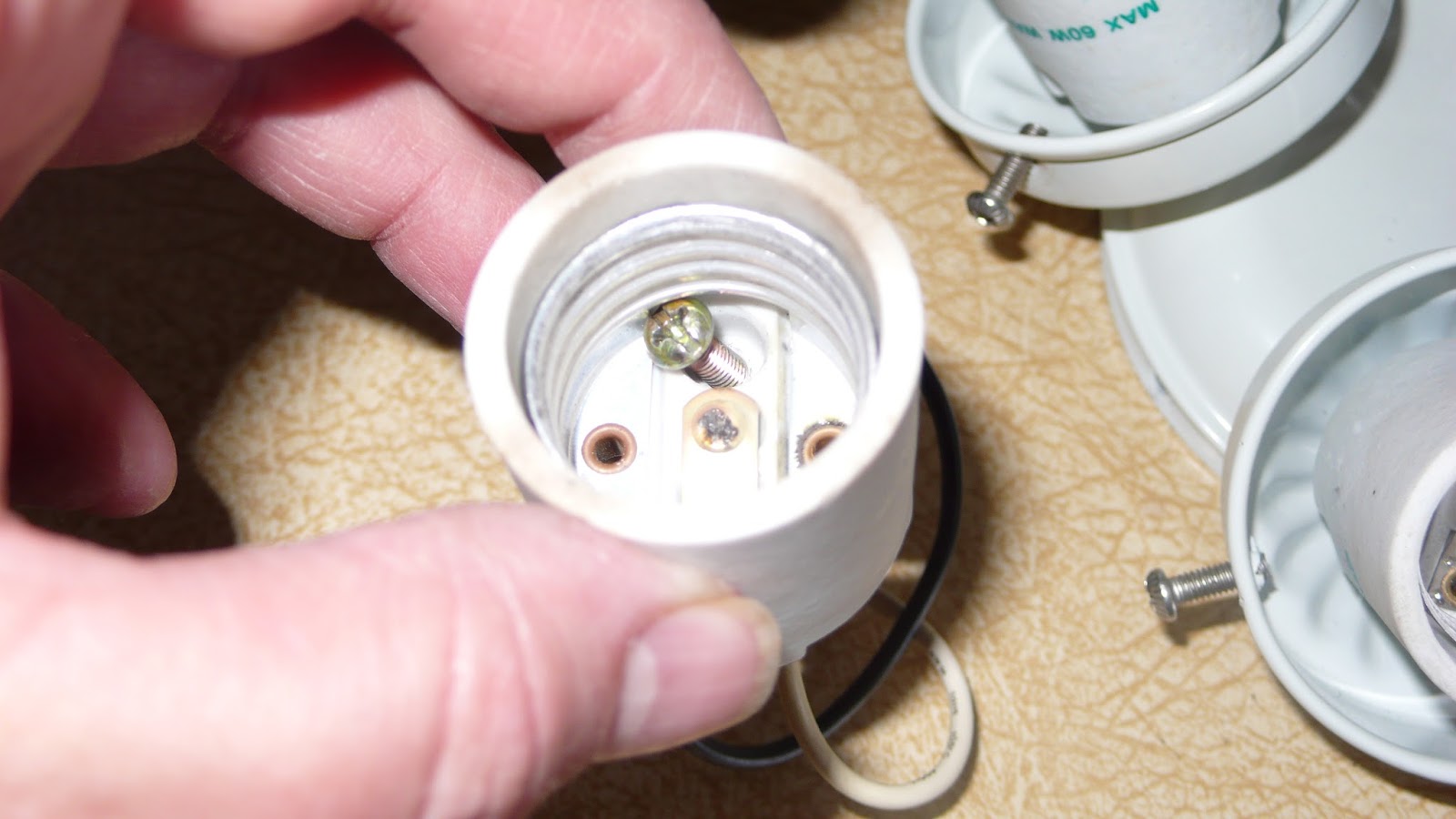 The "Secret" is Gratitude Changing Out a Light Socket in a Ceiling Fan