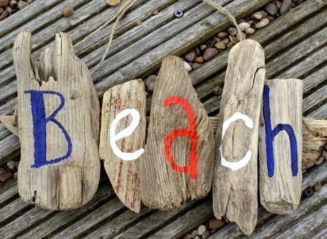 DIY Ideas for Driftwood Signs with Words, Sayings and Quotes - Coastal