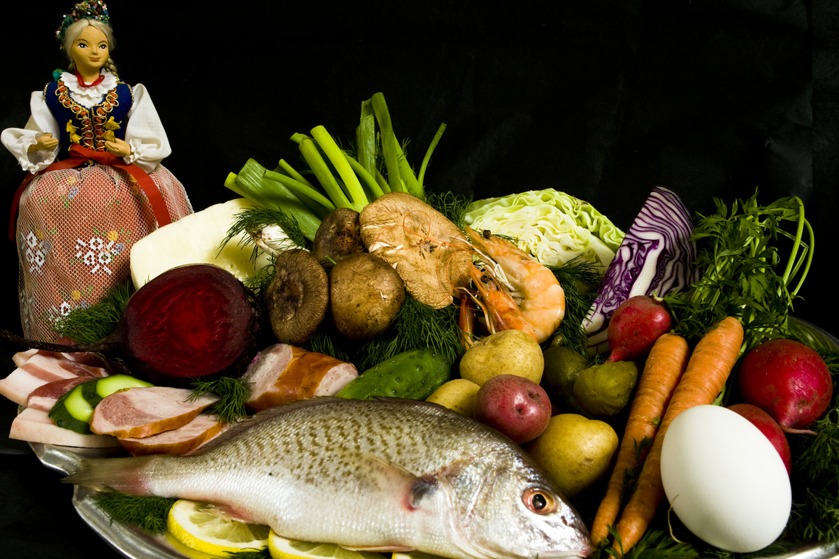 Polish Classic Cooking White Fish in Horseradish Sauce, Polish Style