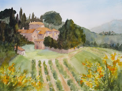 watercolor painting landscape reference fiorello tuscan pat elevates memories