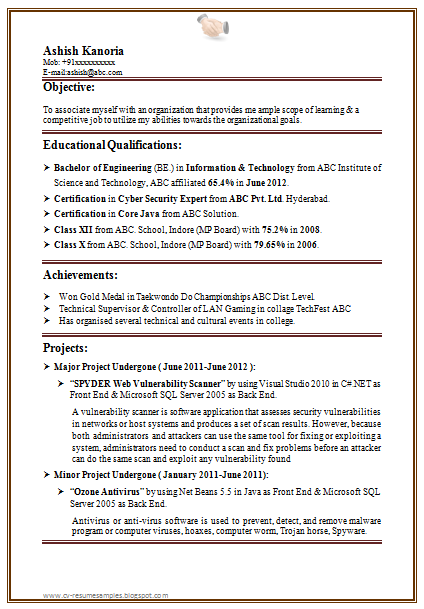 resume format singapore